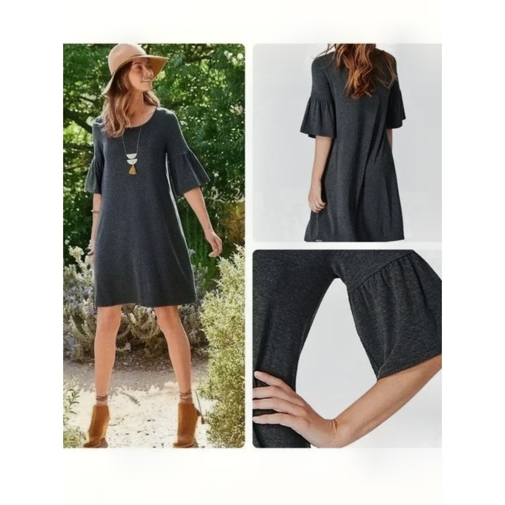 Matilda Jane Live To Teach Gray Bell Sleeve Tshirt Swing Dress XXL - Picture 2 of 8